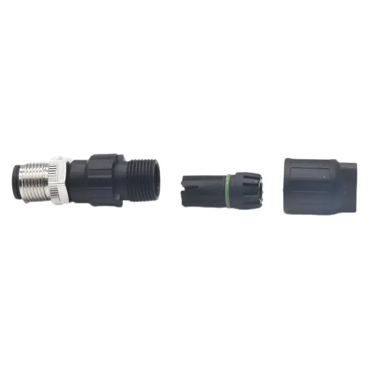 Manufacturer Field Quick Installation 4 Pin Connector Male A Coded IDC Plug Cable M12 Waterproof Circular Connector