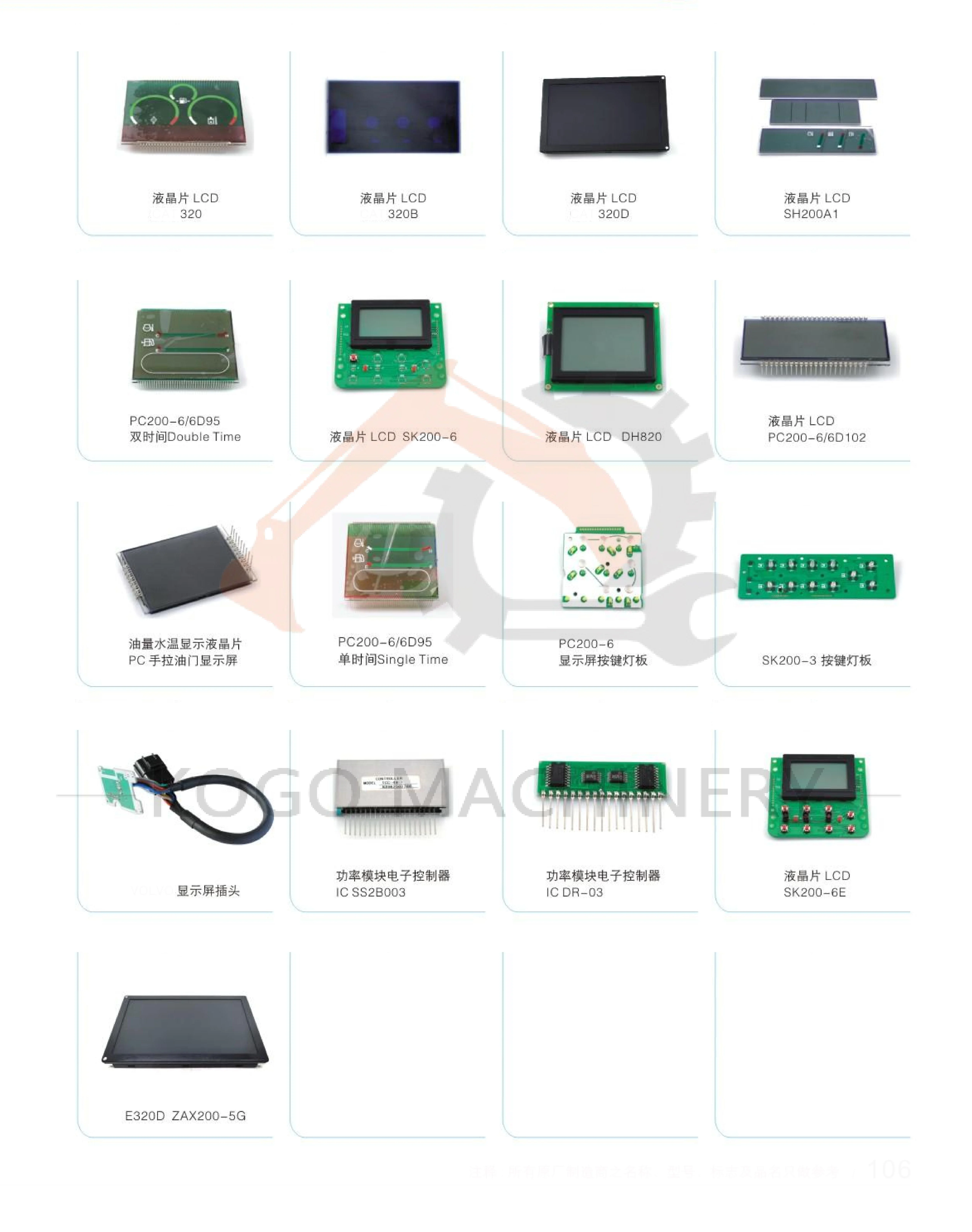 New Komatsu Monitor Display Panel PC220-7 PC200-7 PC300-7 for Excavator with 6 Months Warranty