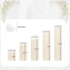 Ensemble de cinq pièces : diamètre 30 * hauteur 20 40 60 80 100 cm