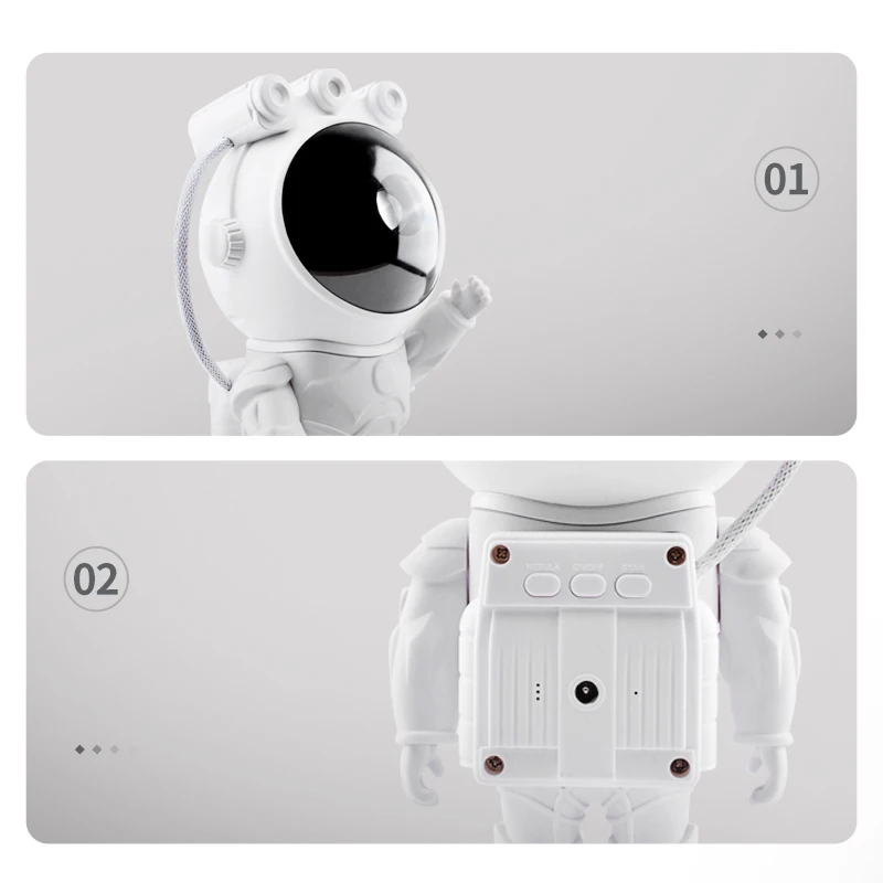 USB-лампа в подарок для детей астронавт Звездный проектор туманность Ночной свет Космический звездного неба