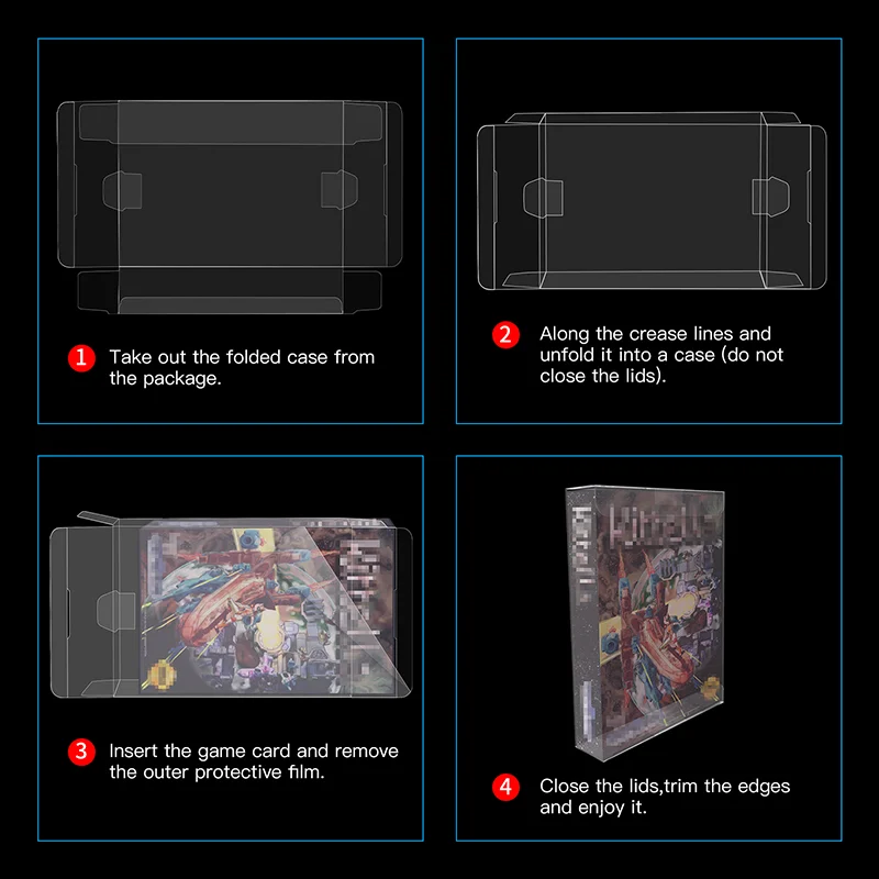 For Sega Genesis Game Card Cartridge Clear PET Storage Display Box Protector  Sleeve Wired Protection Function| Alibaba.com