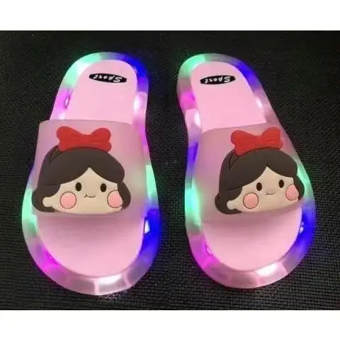 Custom Cartoon LED Flip Flops - Anti-slip Thick Sole