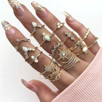 Boho Vntage Knuckle Stackng Rngs Set E | Mnmalst Rngs Smple