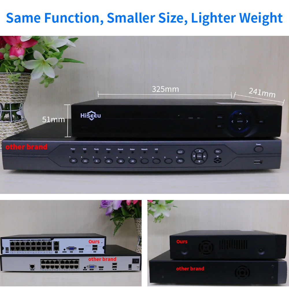 Hiseeu H.265 16ch 8mp Ip Poe Active Deterrence Camera System Oem Two ...