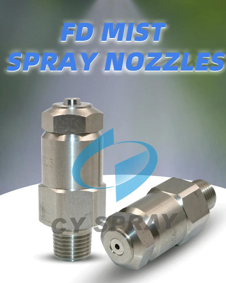 1/4" Lnn Water Nozzle Hydraulic Fine Air Atomizing Fine Mist Spray
