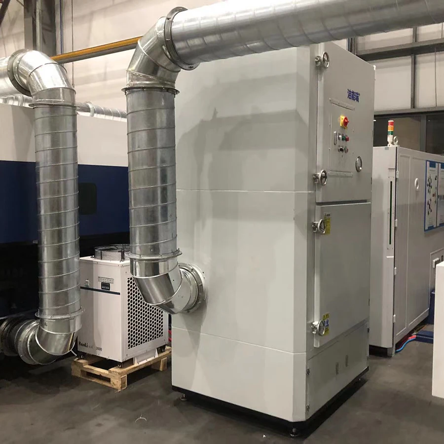 7.5Kw Dust Extractor for Laser Cutting Machine and Drawbench Welding Smoke Purifier Fume Collector