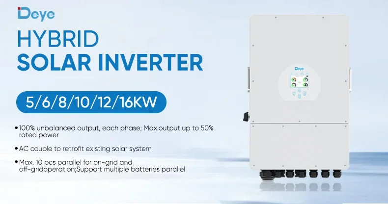 Deye Hybrid Inverter Single Phase 8kw Single Phase 5kw 8kw 10kw 12kw ...