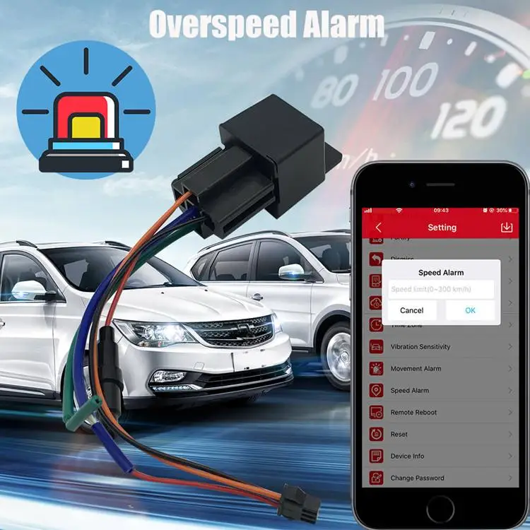 4G+2G Relay GPS Tracker with ACC Detection - Hidden Design