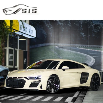 AD R8 2021 Year Dry Carbon Fiber Body Kit With Grille Front Bumper Side Skirts Lip Diffuser Car Auto Parts