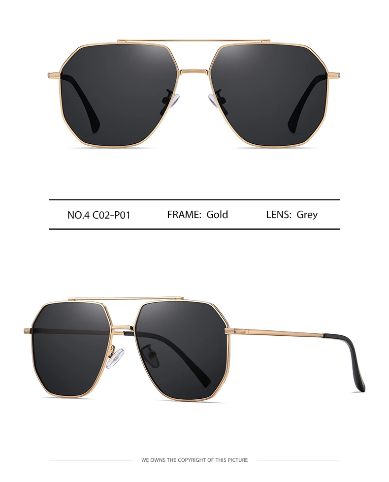 Vintage Polarized Sunglasses Fashion design