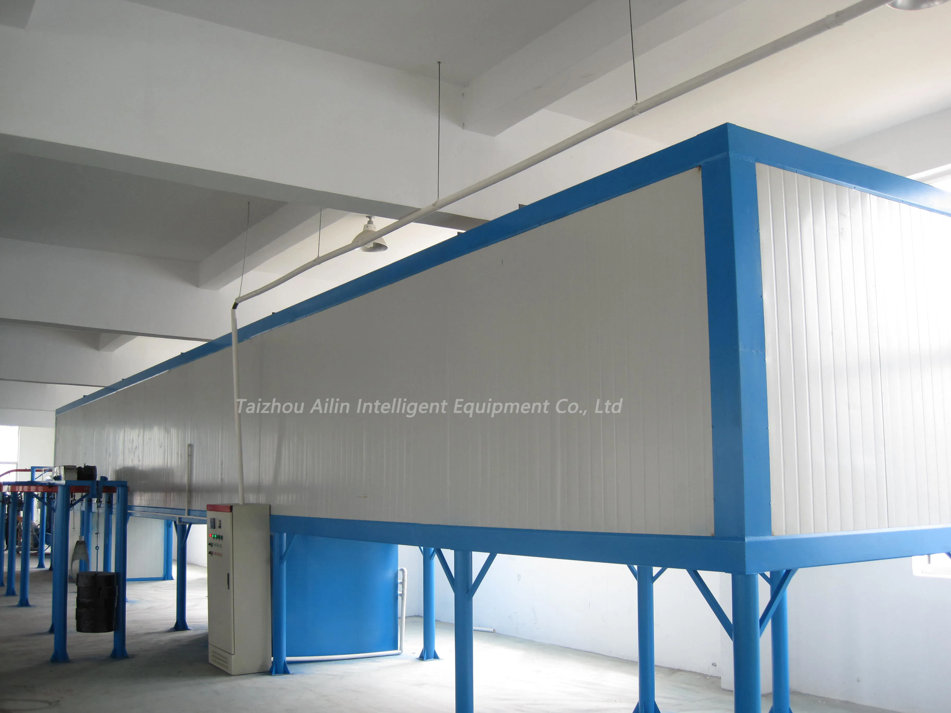 Small Powder Line System Ailin Industrial Automated Powder Coating Spray Line