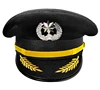 Black cap with silver badge 1