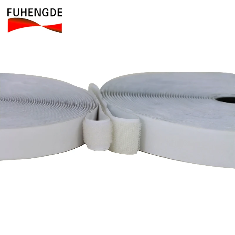Peel Stick Self-Adhesive Hook Loop Tapes Double Sided Sticky Back for Velcro Strips for Office Home DIY
