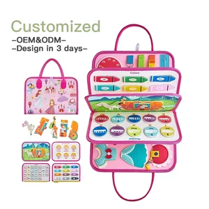 Custom Manufacturers' Felt Quiet Sensory Board Toys Busy Book Toy for Early Education Enlightenment Cross-Border Book for Baby