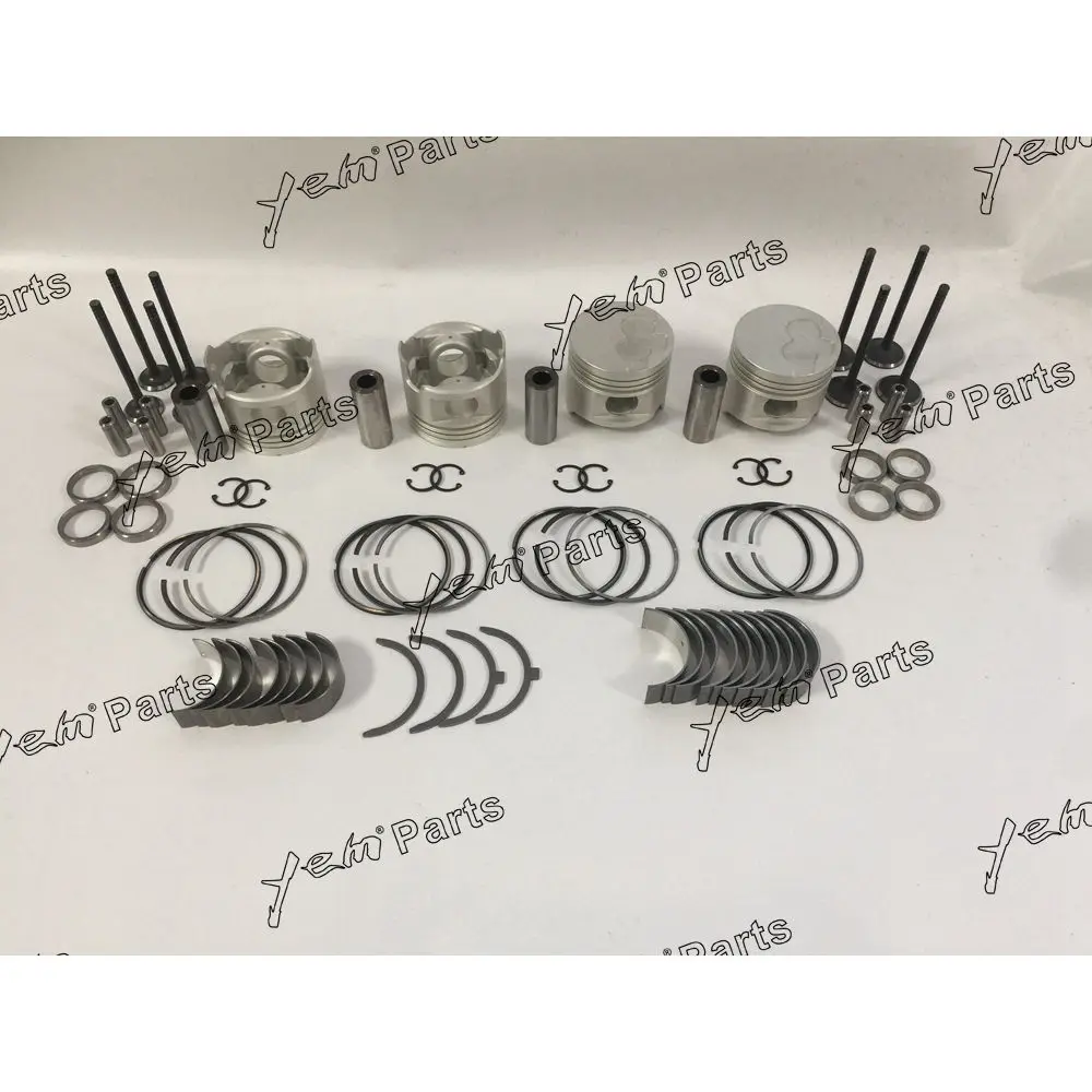 Engine Parts Piston Kit With Bearing Set & Valve Train for Toyota 2L Engine 3