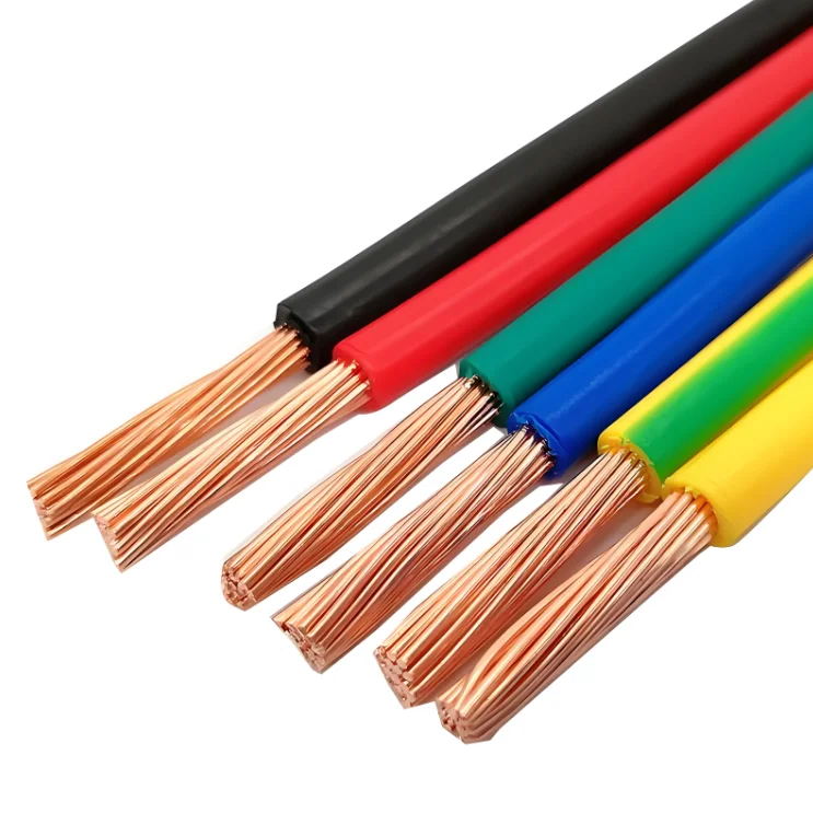 H05V-U/H07V-U Copper Conductor Pvc Insulation flame retardant Cable  Flexible Wire 0.5mm 0.75mm 1mm 1.5mm 2.5mm 4mm cheap price