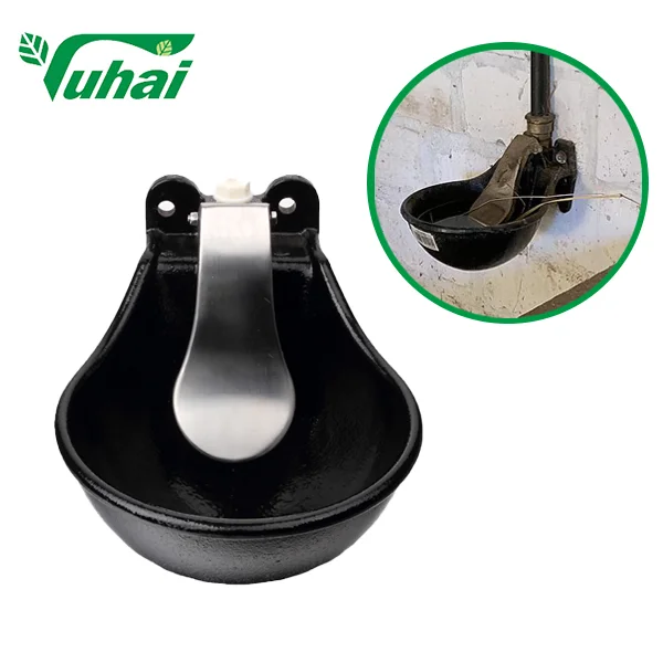 product new 26l vertical tongue nipple drinking bowl for horses cows pigs stainless steel water dispenser pp-4