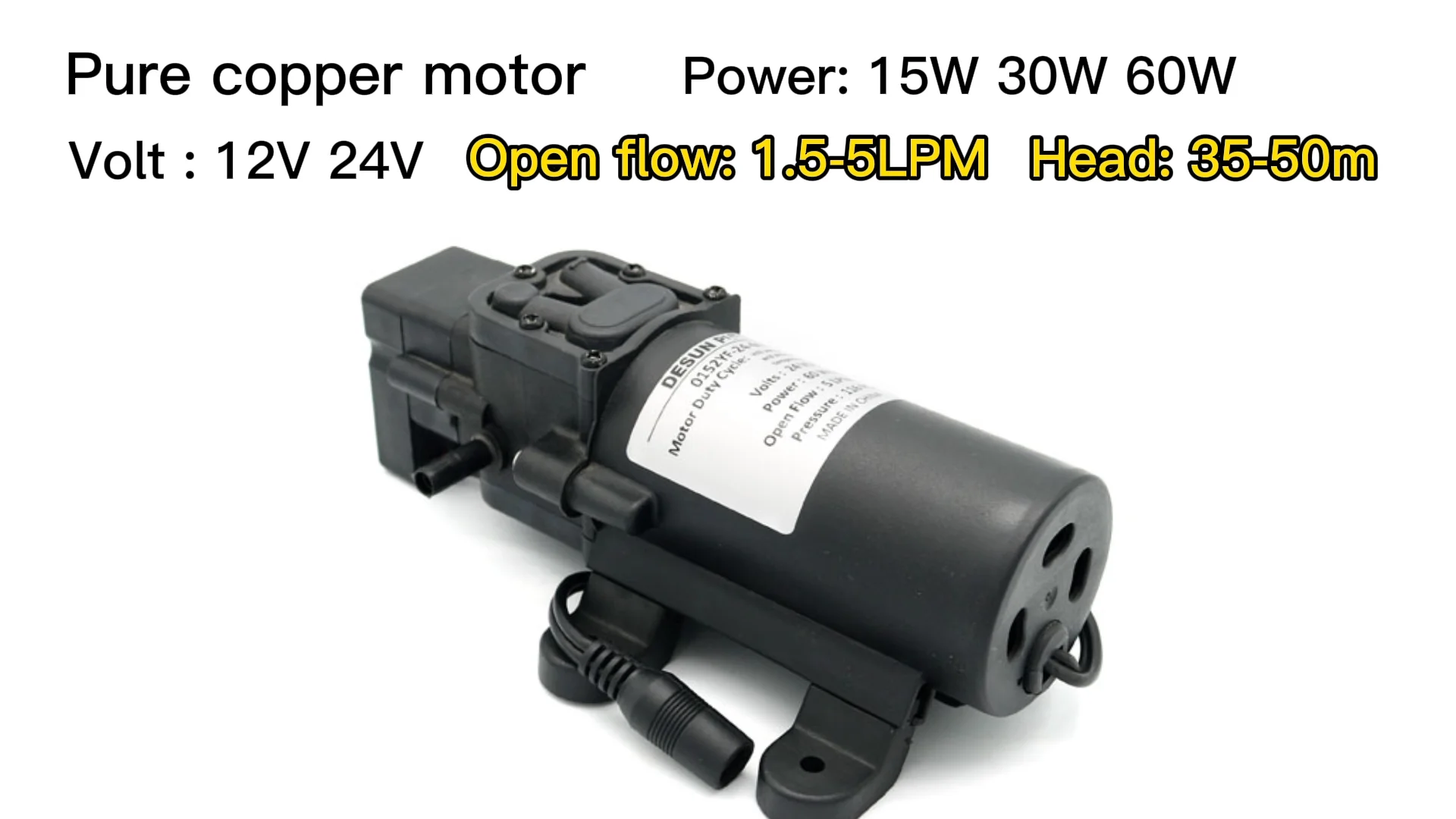 12v 24v Smart High Pressure Water Purifier Dc Booster Pump/ro Water