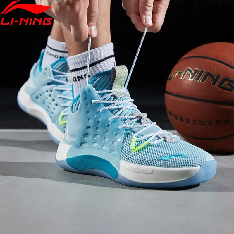 Мужская баскетбольная обувь Li-Ning SONIC VII, профессиональная Баскетбольная обувь CJ McCollum, легкая спортивная обувь с поролоновой подкладкой, Баскетбольная обувь, кроссовки ABAP019