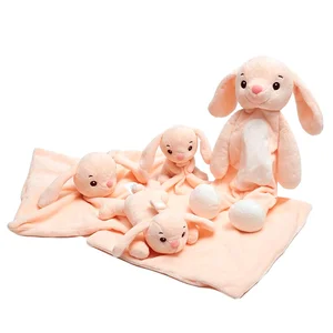 Wholesale Newborn Infant Baby Soft Sleep Appease Hand Towel Blanket Stuffed Animal Doll Plush Toy