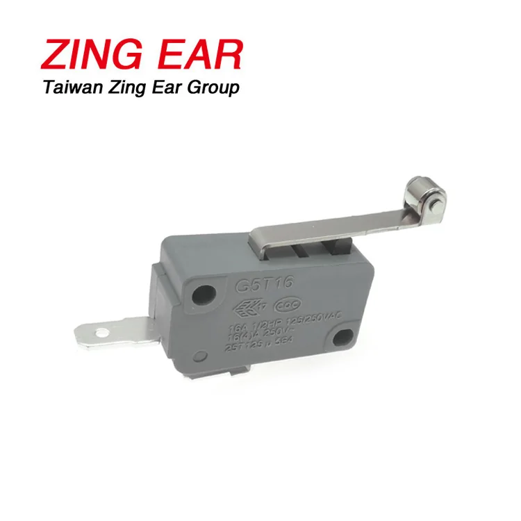 Zing Ear G5T16 16A Snap Action Normal Open Self Cloused Micro Power Swith Hinge Roller Microswitch