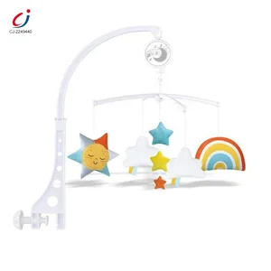Juguetes De Bebe Baby Musical Hanging Toys Music Electric Baby Bed Bell Crib Toy rainbow Baby Mobile