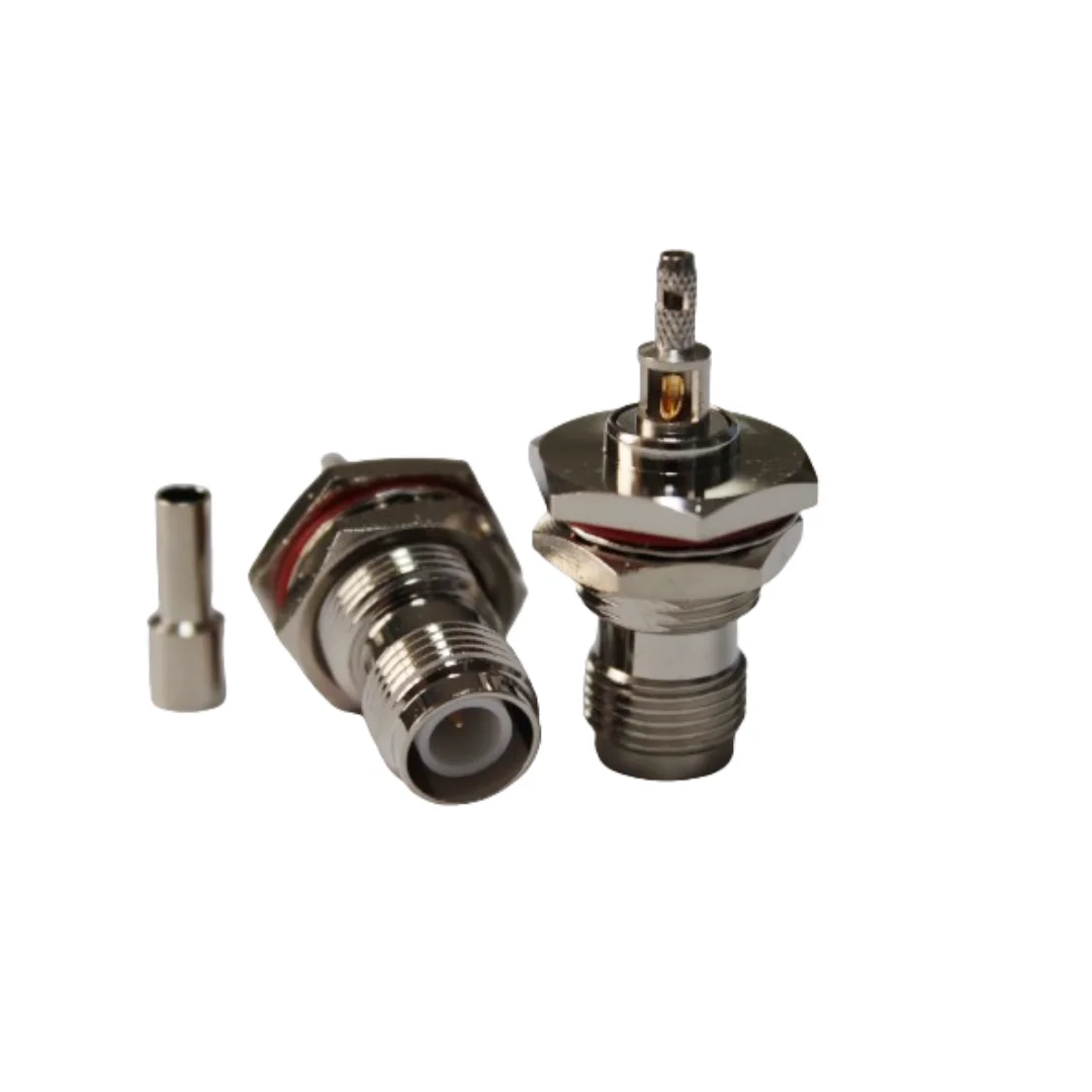 product rp tnc c ky15 big hexagon nickel plated rp tnc female connector for rg316 and rg174 cables-1