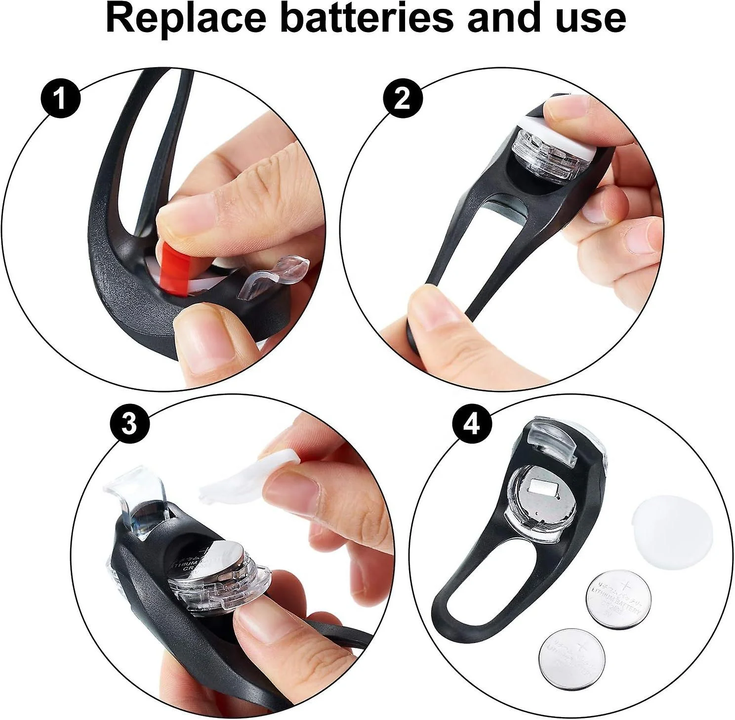 LINLIGIFTS CR2032 Battery Powered Waterproof Mini Silicone Bicycle Light LED Bike Light With Logo Printed for Cycling