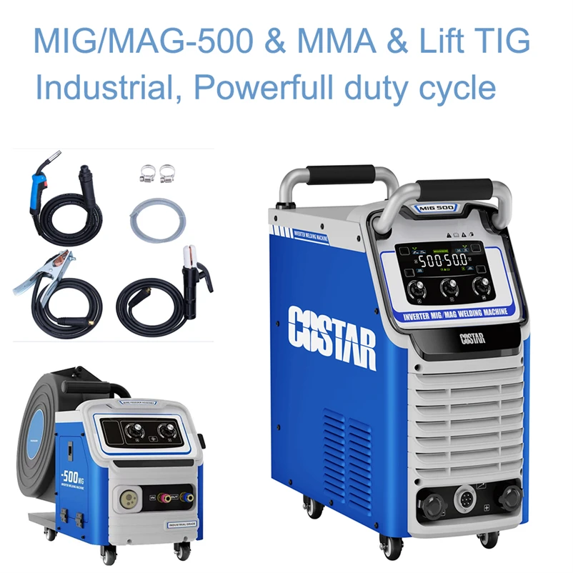 Double IGBT Module mig welding machine  500 amp mig welding machine for welding machine mig mag 3 phase 380v