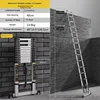Escalera Telescópica de Aluminio Extendida y Reforzada de 5.9M