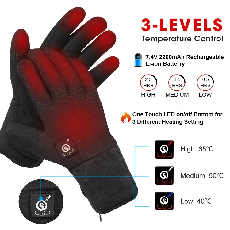 Winterhandschuhe mit Touchscreen, warme Laufhandschuhe, winddicht, wasserabweisend, leicht, wärmend – ideal zum Wandern, Radfahren und Autofahren._voghion.com