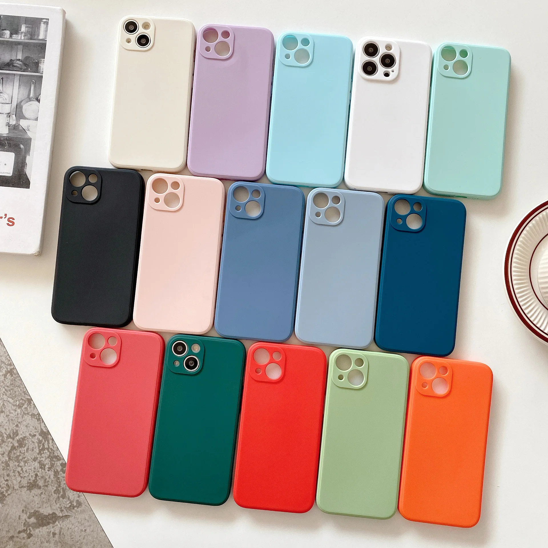 Custom Wholesale Color Silicone Rubber Mobile Cell Phone Cases With