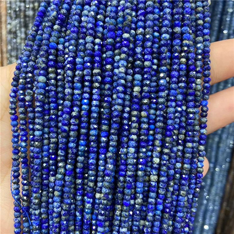 2x3mm faceted natural gemstone beads rondelle