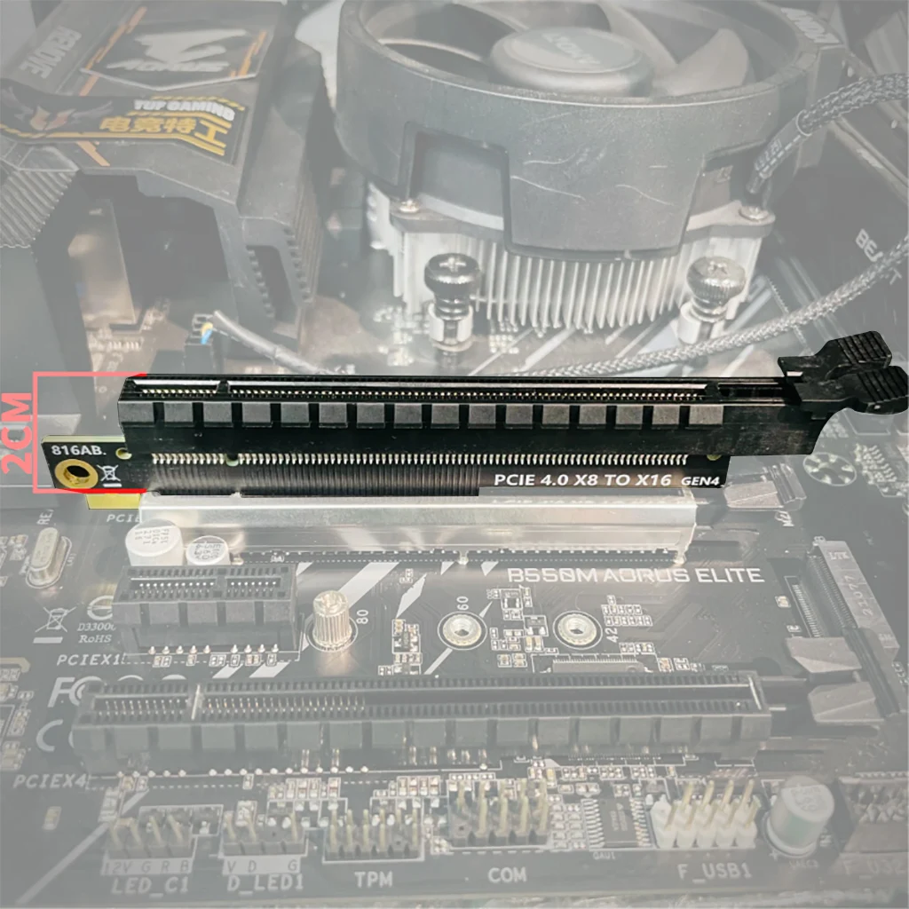 新品8点PCI-E16xライザーカード強化版8個高品質ソリッドコンデンサ搭載 新品8点PCI-E16xライザーカード強化版8個高品質ソリッド