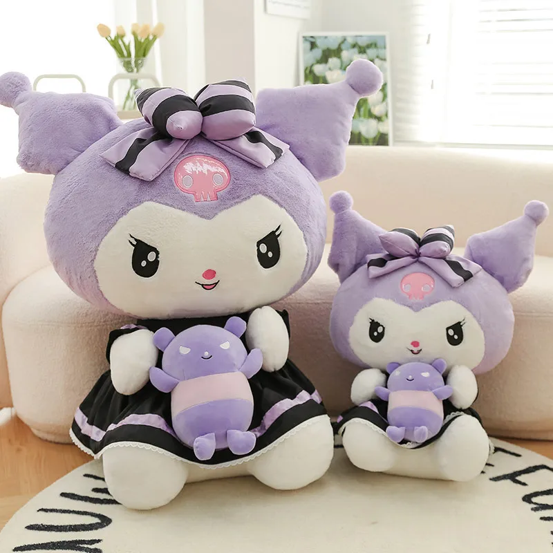 Large Size Purple Kuromi Doll Demon Series Melody Plush Soft Sofa