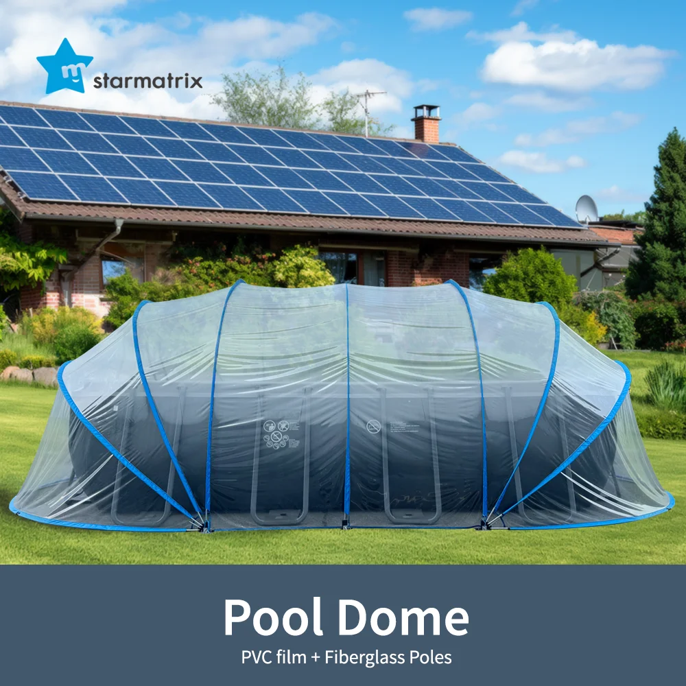 4 Ganci A U Per Copertura Solare Di Piscina Fuori Terra. Supporto Robusto, Portata 27 Kg.