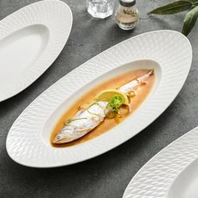 High-end Tableware Bowl Plates Sets Gold Dinnerware Luxury Porcelain White Ceramic Dinner Plate