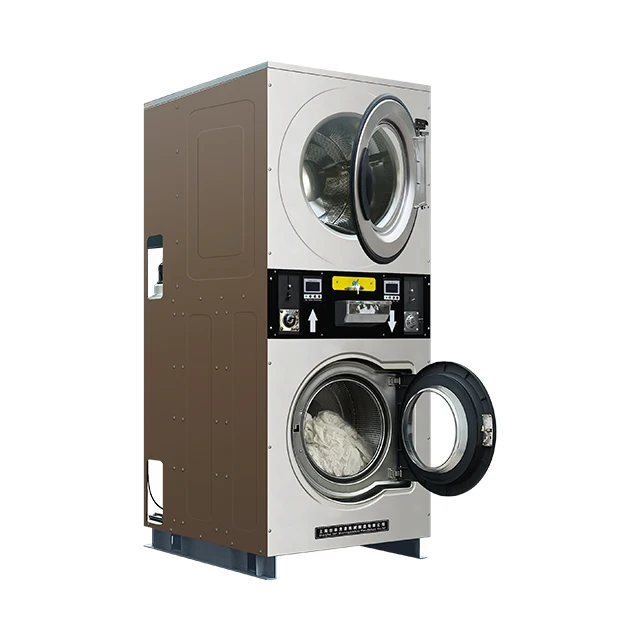 Multi Functional Double-layer Self-service Coin Operated Washing Machine, Integrated Upper and Lower Washing and Drying Machine