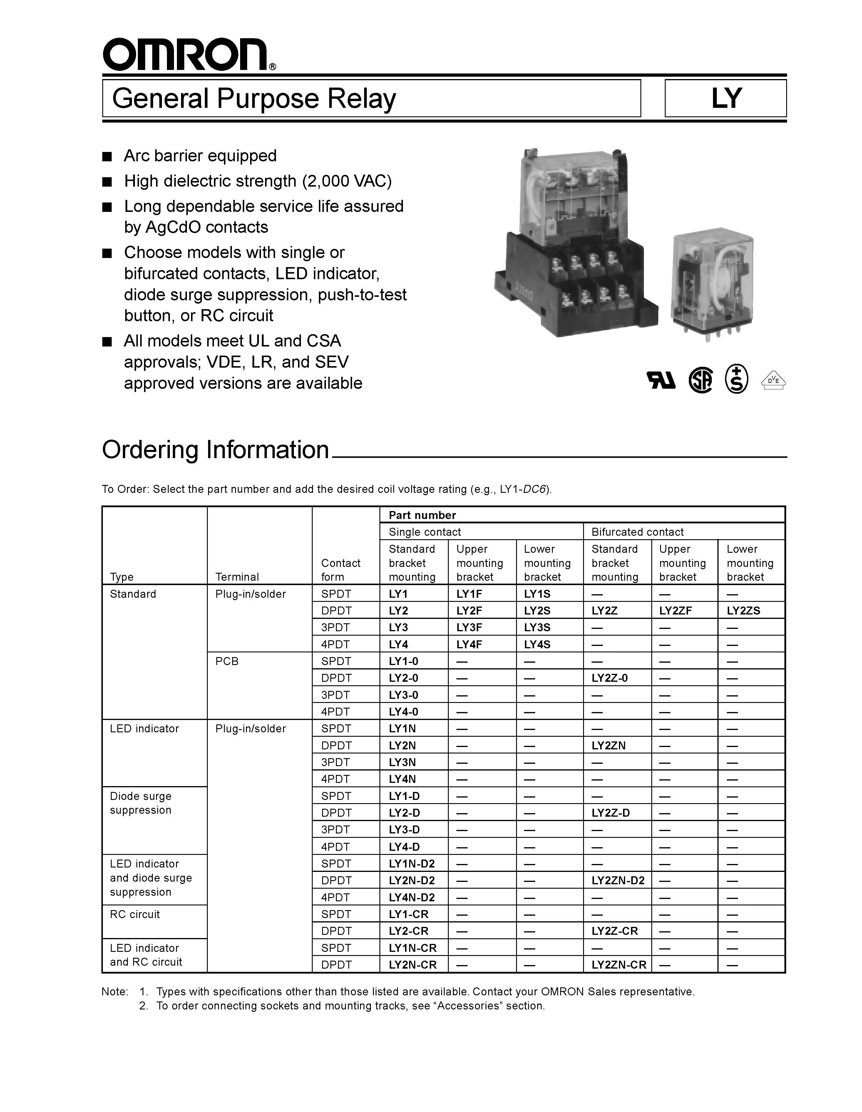 OMRON Relays - Reliable Performance for AC and DC Circuits