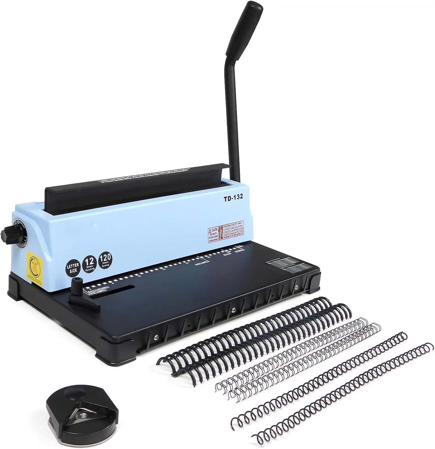 Wdbm03 Binding Machine Punch Sturdy Metal Construction 12 Sheets/bind ...