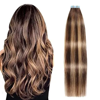 Factory Direct High Quality 100g Virgin Human Hair Weft Comfortable Tape Extensions in Straight Style Dyed for Every Occasion