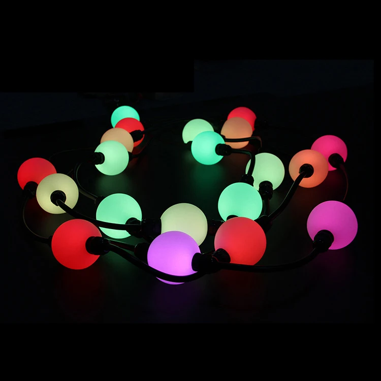 OEM RGB Addressable LED Bulb String Lights for Outdoor Christmas