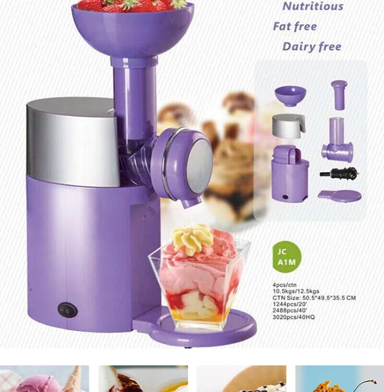 Portable Home Mini Small Ice Cream Make Fruit Soft Serve Gelato