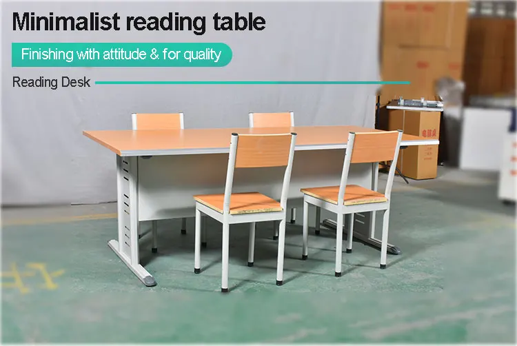 Modern Design Library Furniture Reading Table With Chairs Students Reading Buy Easily Office