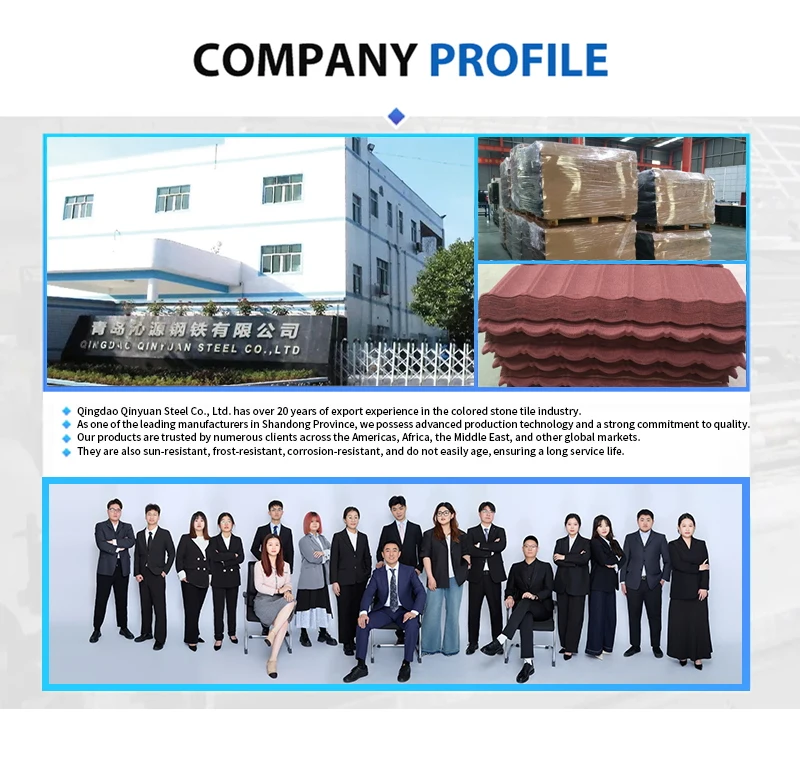 Residential Building Traditional Galvalume Stone Coated Metal Roof Metro Roofing Tile