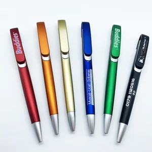 Promotion Red Pen Ballpoint Plastic Pen Custom Logo Printing High Quality Pen