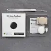 Étiquette blanche + pochette magnétique blanche (double système)