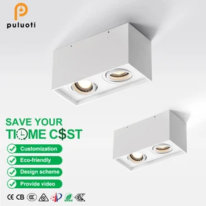 PULUOTI New Style 200*90mm Commercial Indoor Ceiling IP20 LED Spotlight 10W 16W 20W Surface Mounted Spot Light Down Light