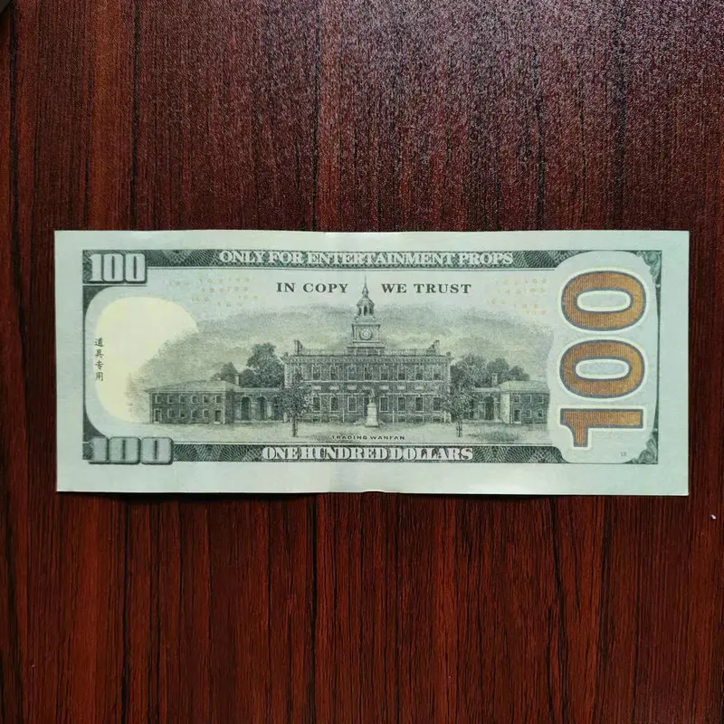 10 Pcs $100 Dollar Gold Notes Money Banknotes Crafts Party Prop Game Gift New eB