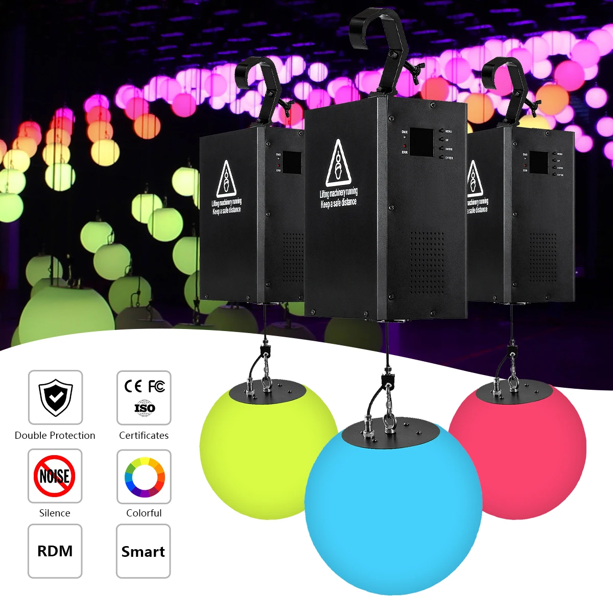DMX 512 Control Ball LED Kinetic Stage Lights for Bar Decoration Ball Led Kinetic Ball Lights